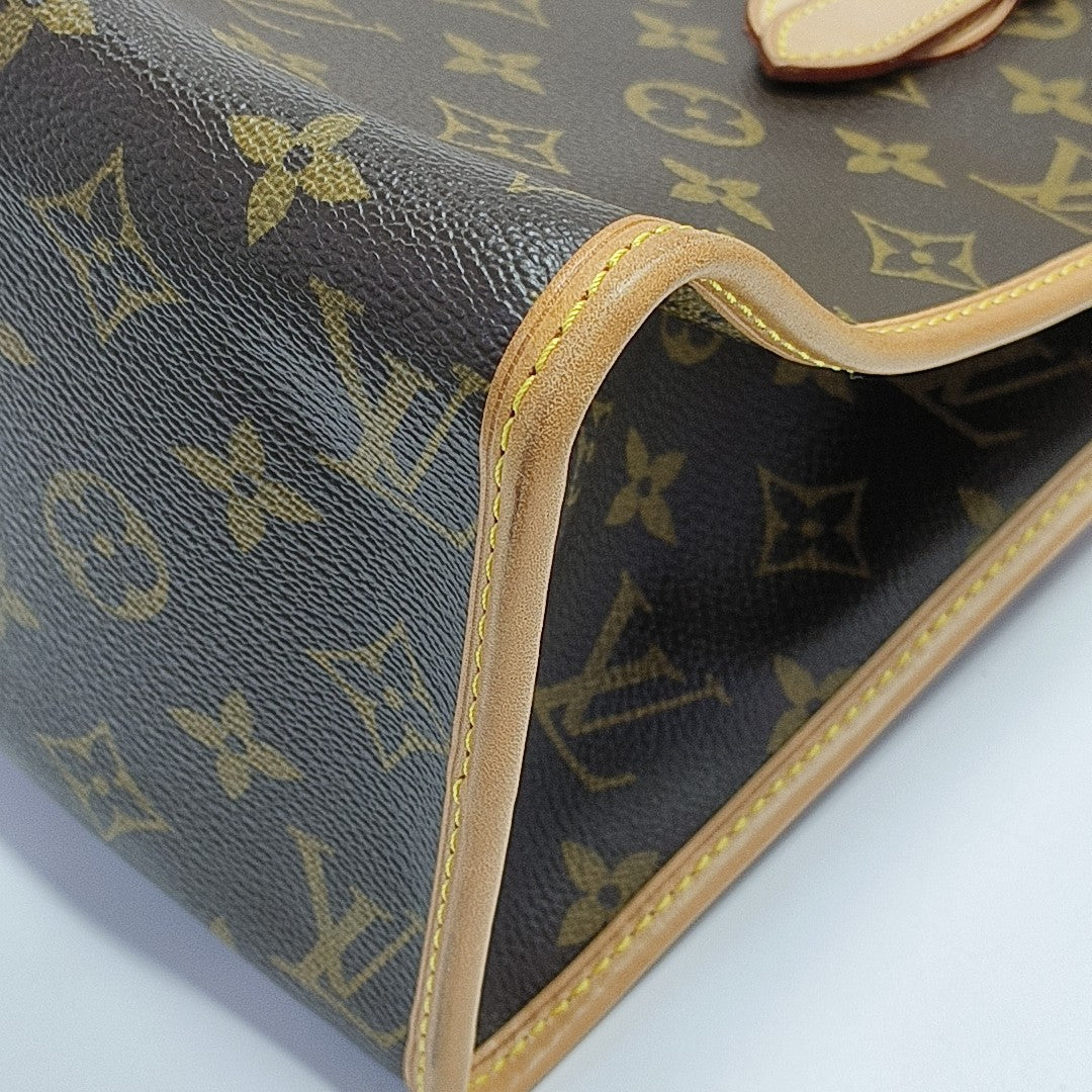 POPINCOURT Monogram Coated Canvas Brown