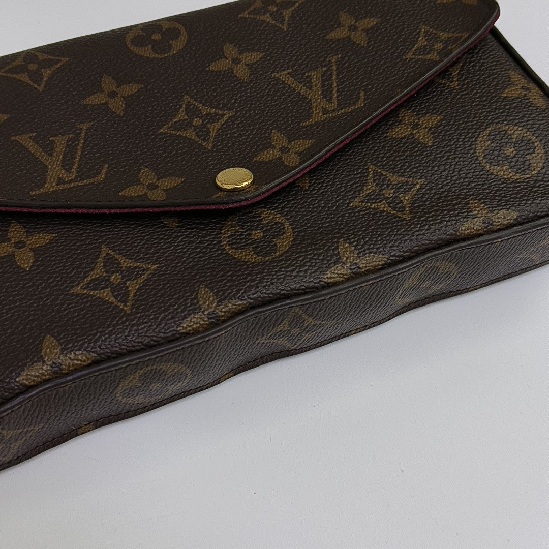 FÉLICIE Monogram Coated Canvas Brown