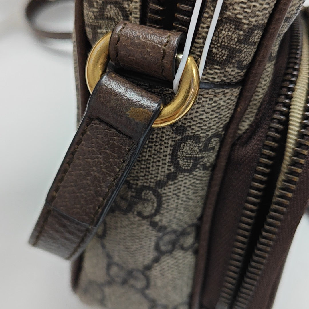 Neo Vintage Mini Monogram Coated Canvas Brown