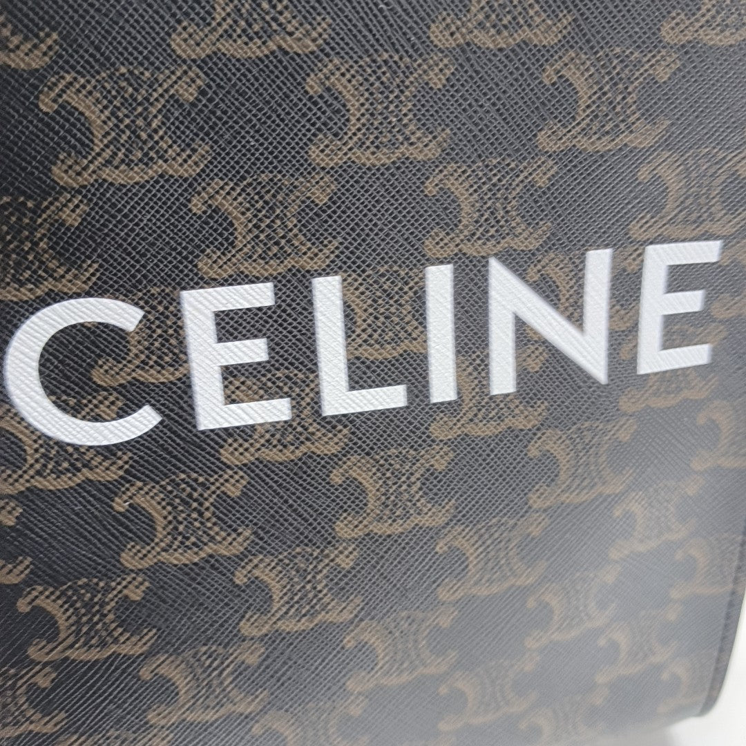 CABAS CELINE Mini Coated Canvas Brown