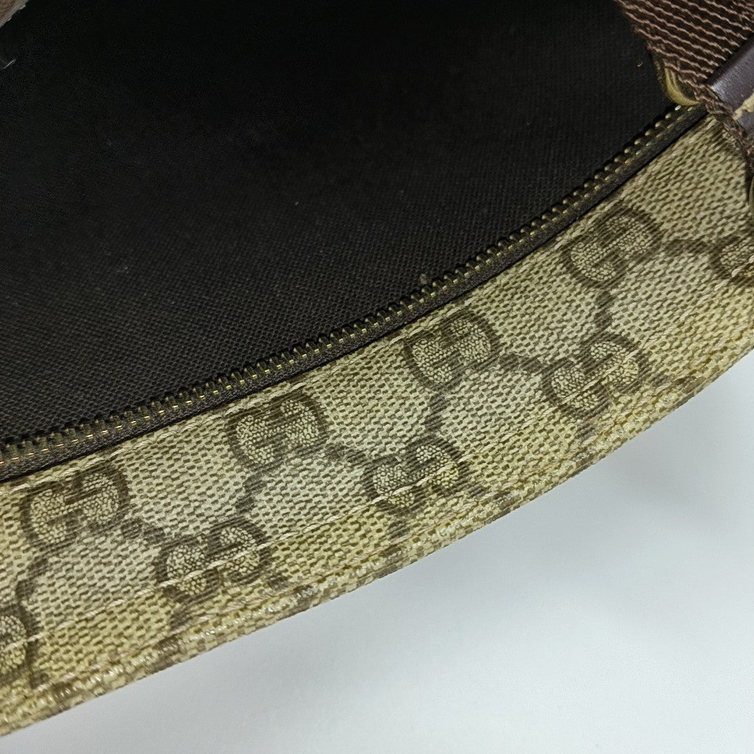 Monogram Coated Canvas Crossbody Bag Beige