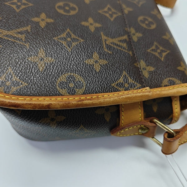 SOLOGNE PM Monogram Coated Canvas Brown
