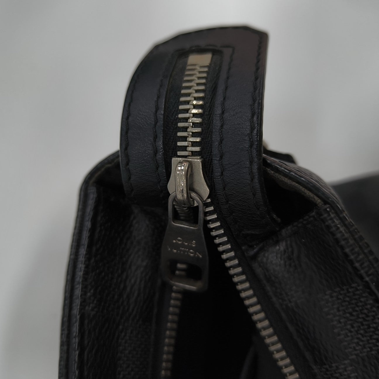 7 DAYS A WEEK Damier Graphite Coated Canvas Gray