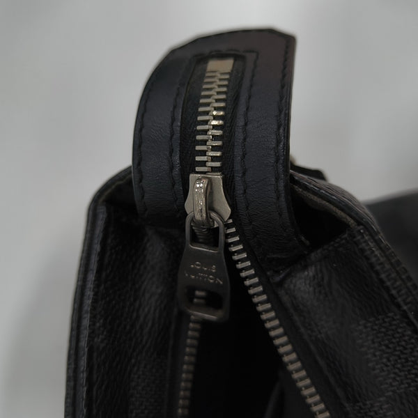 7 DAYS A WEEK Damier Graphite Coated Canvas Gray