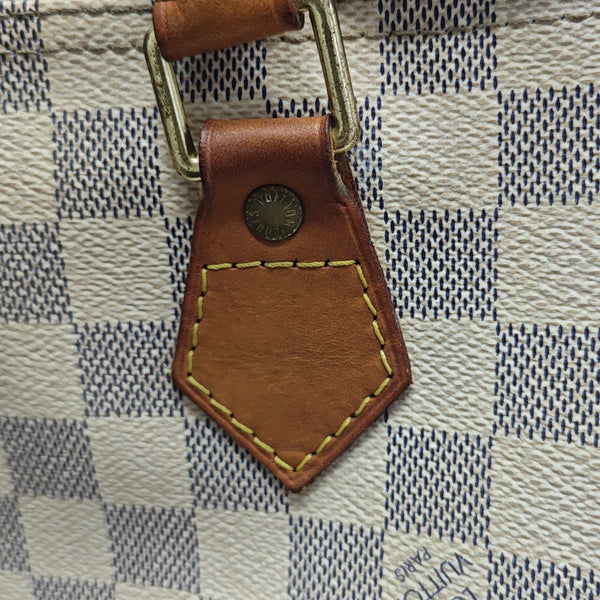 SPEEDY 30 Damier Azur Coated Canvas White