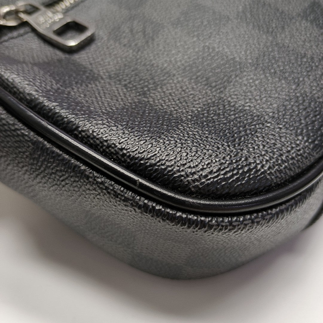 AMBLER Damier Graphite Coated Canvas Black