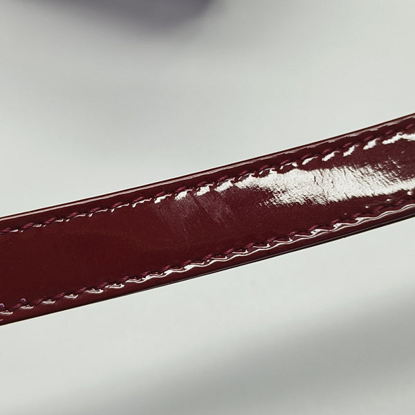 Lady Dior Medium Cannage Patent Leather Red