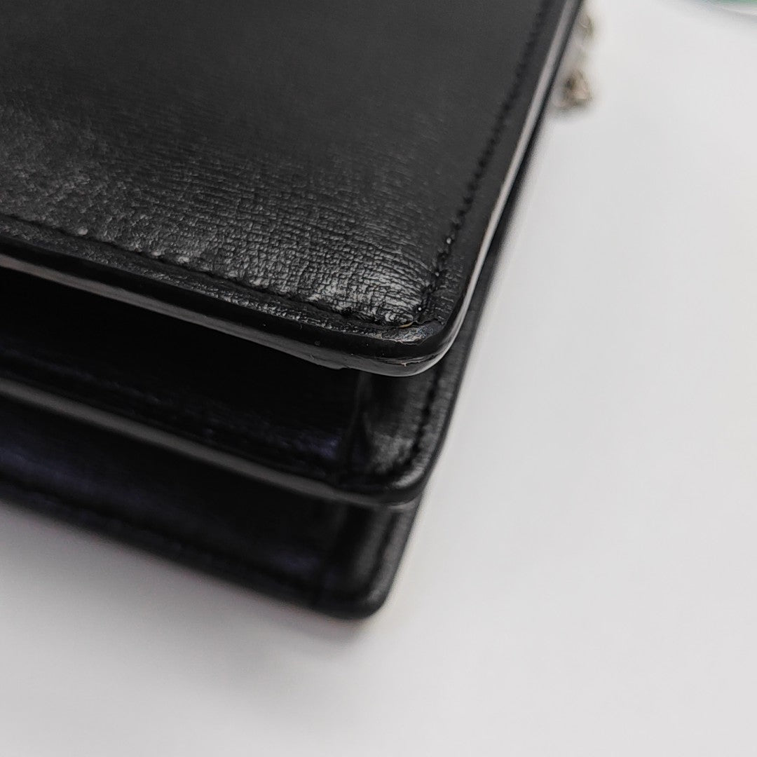 SUNSET Medium Calfskin Black