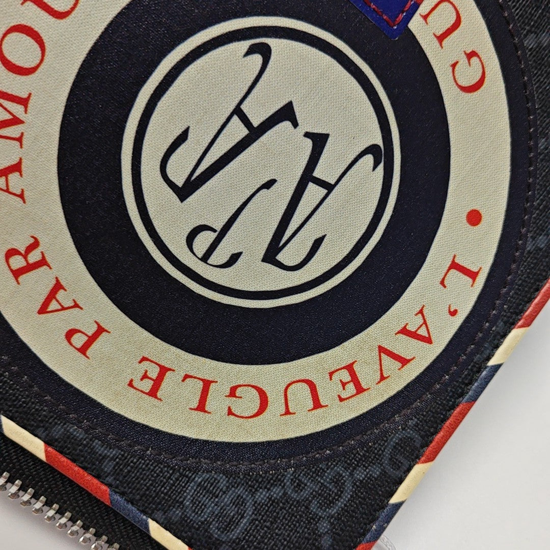 Courrier Monogram Coated Canvas Black