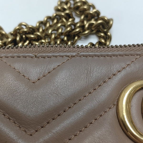 GG Marmont Mini Quilted Calfskin Beige