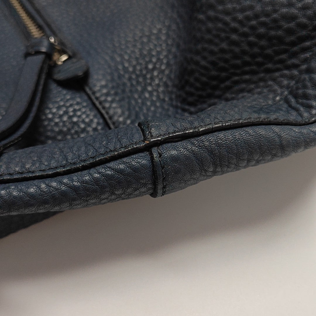 Calfskin Tote Bag Blue