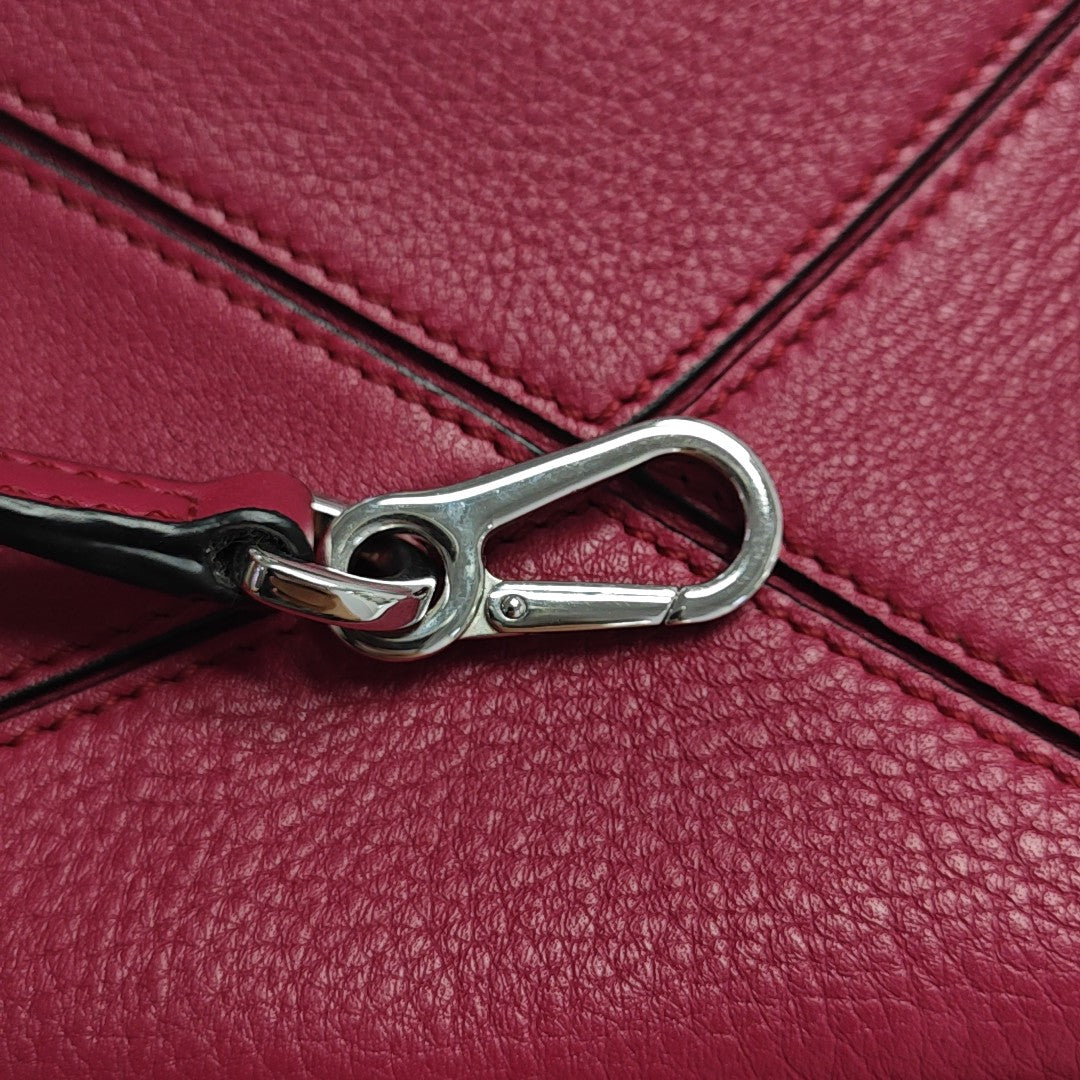 Puzzle Mini Calfskin Red
