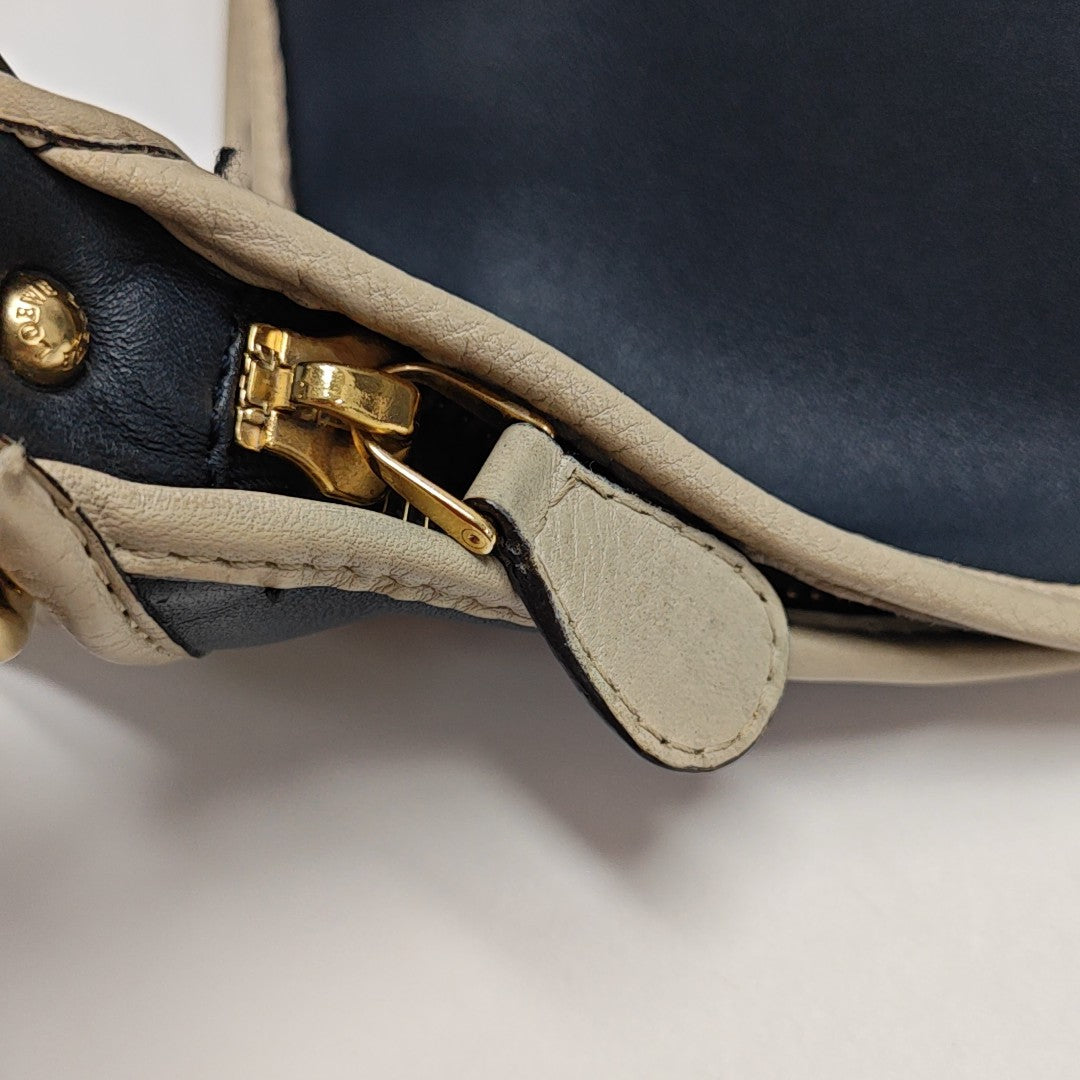 Calfskin Shoulder Bag Blue