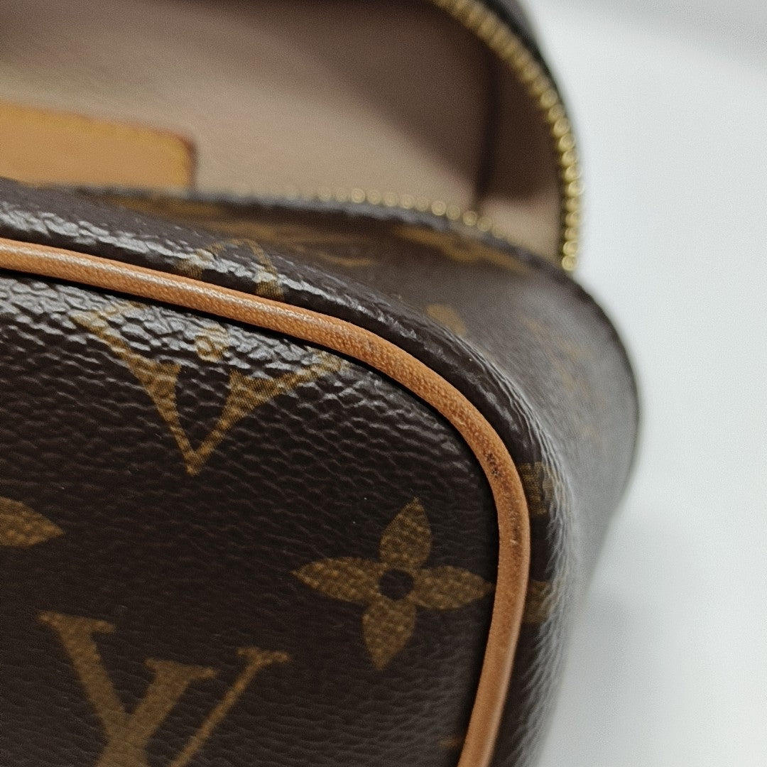 NICE Super Mini Monogram Coated Canvas Brown