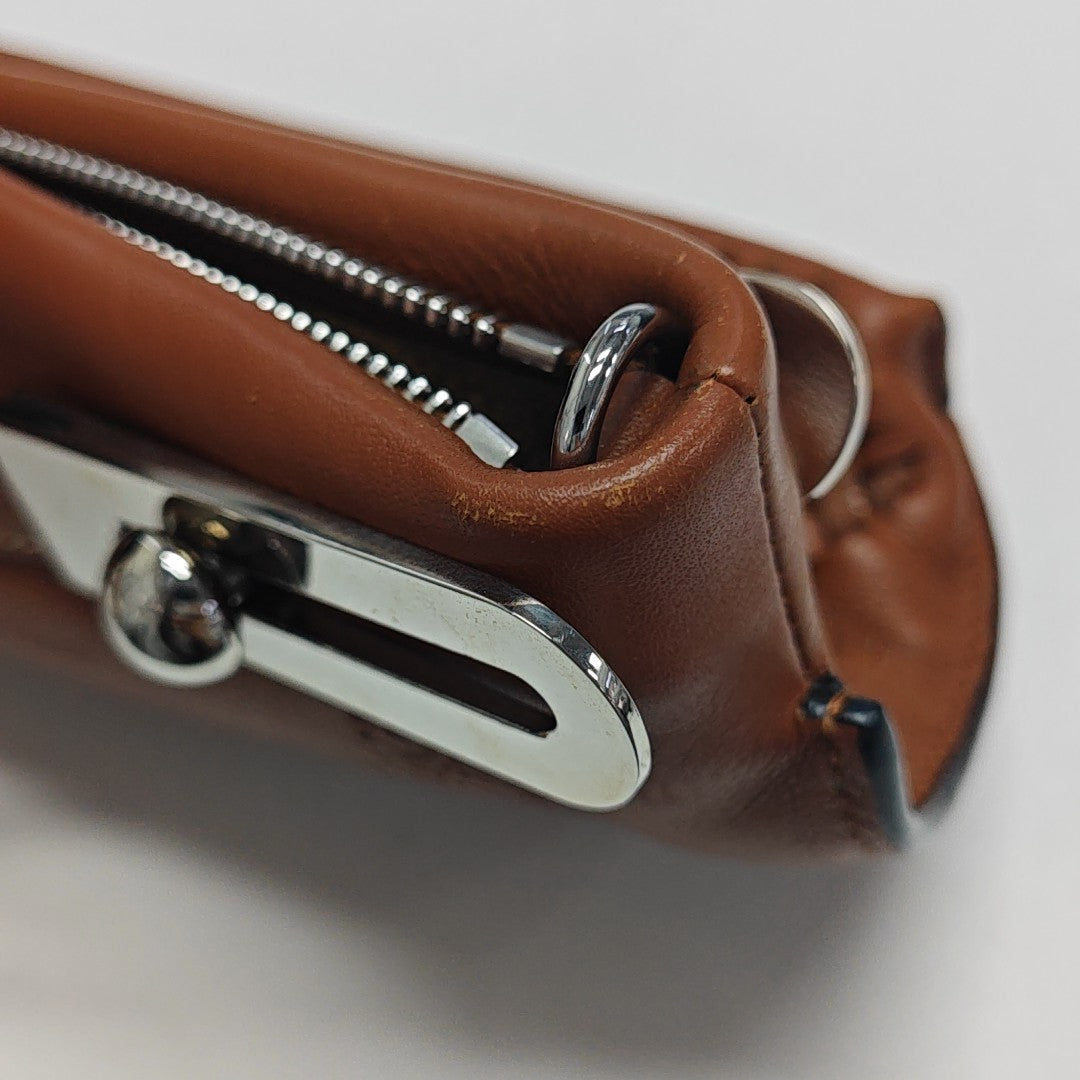 Calfskin Shoulder Bag Brown