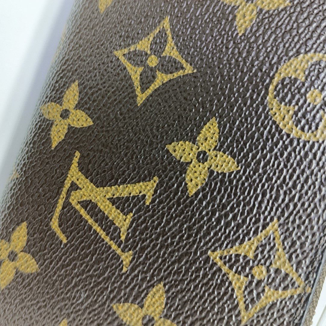 CLÉMENCE Monogram Coated Canvas Brown Wallet