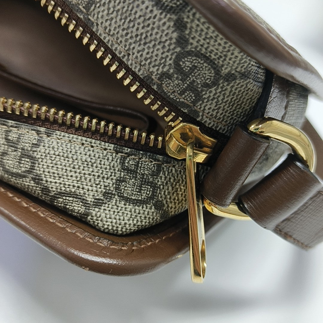 Bree Monogram Coated Canvas Beige
