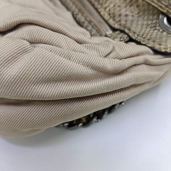 Canvas Shoulder Bag Beige