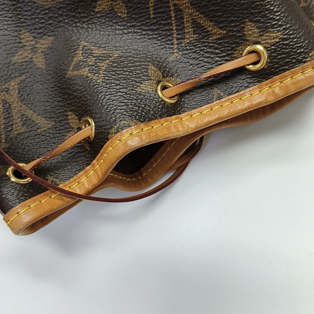 NÉONOÉ Nano Monogram Coated Canvas Brown