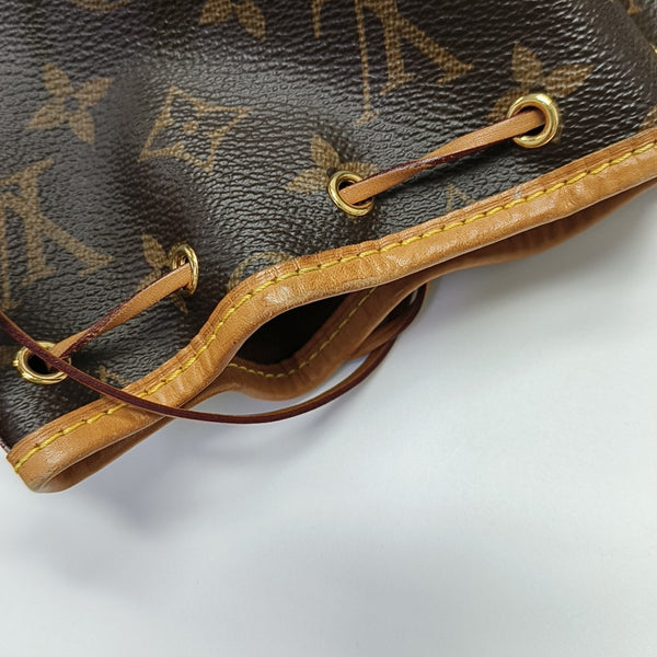 NÉONOÉ Nano Monogram Coated Canvas Brown