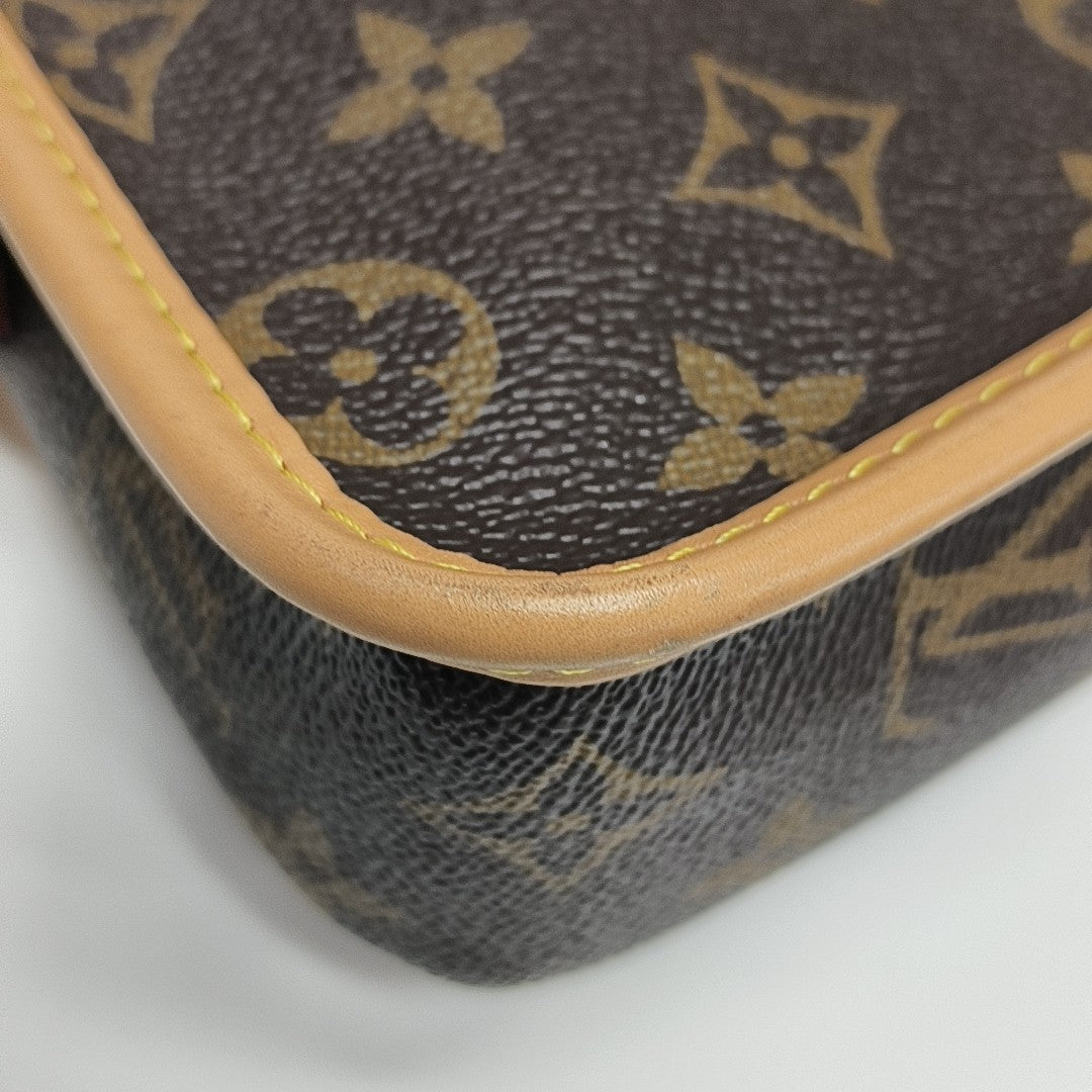 DIANE Nano Monogram Coated Canvas Brown