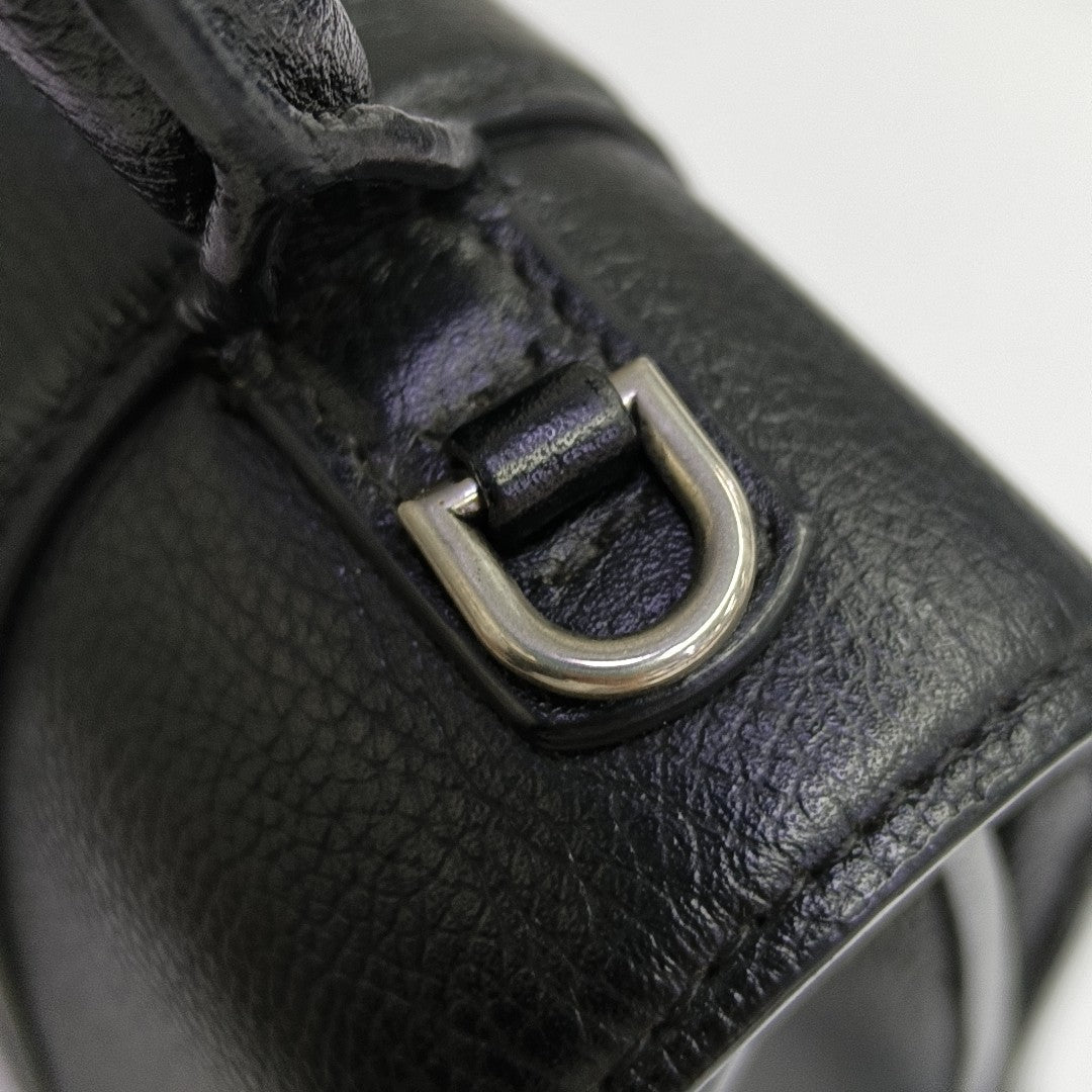 Hourglass Small Calfskin Black