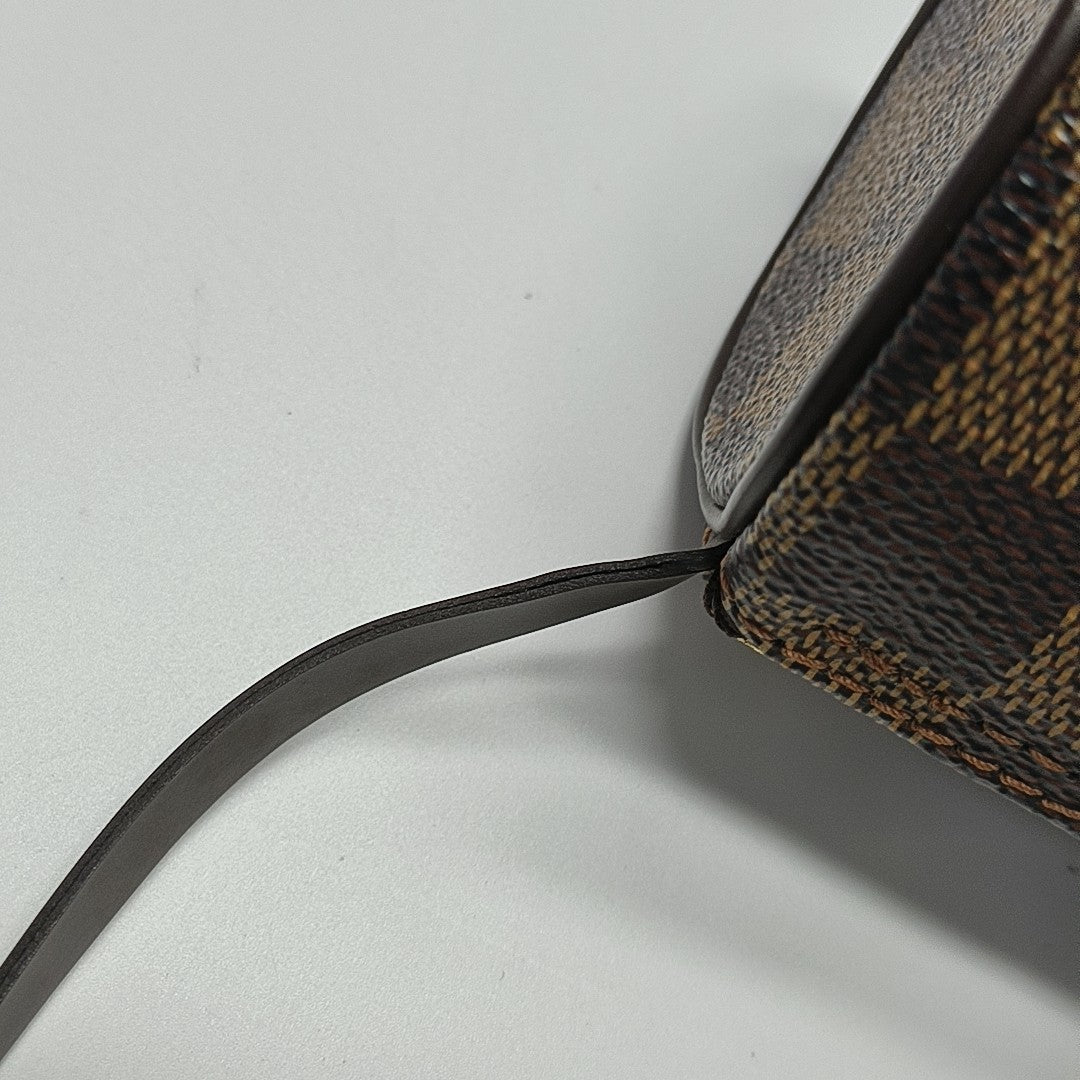 PAPILLON Mini Damier Ebene Coated Canvas Brown