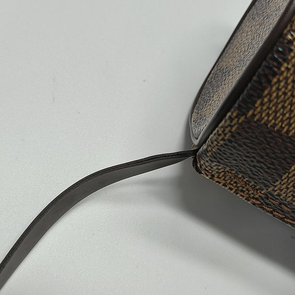 PAPILLON Mini Damier Ebene Coated Canvas Brown