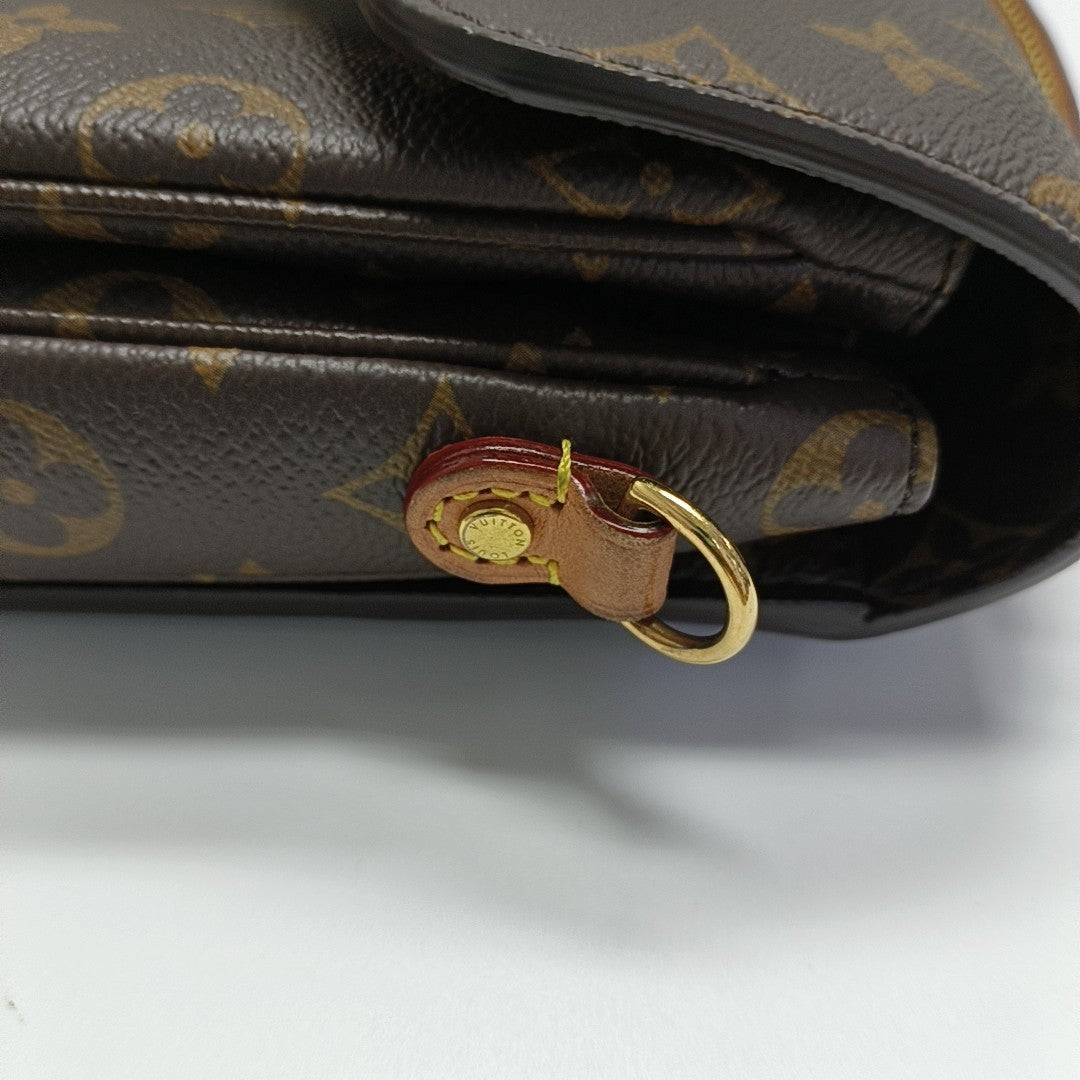 MÉTIS MM Monogram Coated Canvas Brown