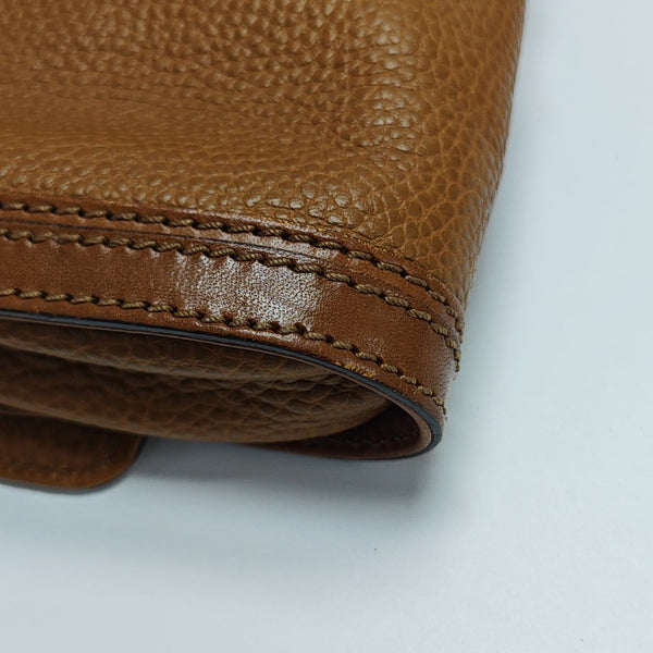 Calfskin Shoulder Bag Brown