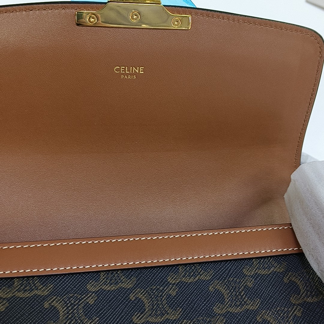 TRIOMPHE Medium Coated Canvas Brown