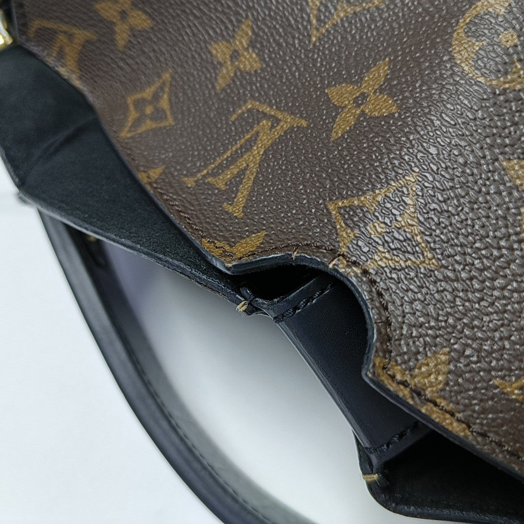 BENTO BOX Monogram Coated Canvas Brown