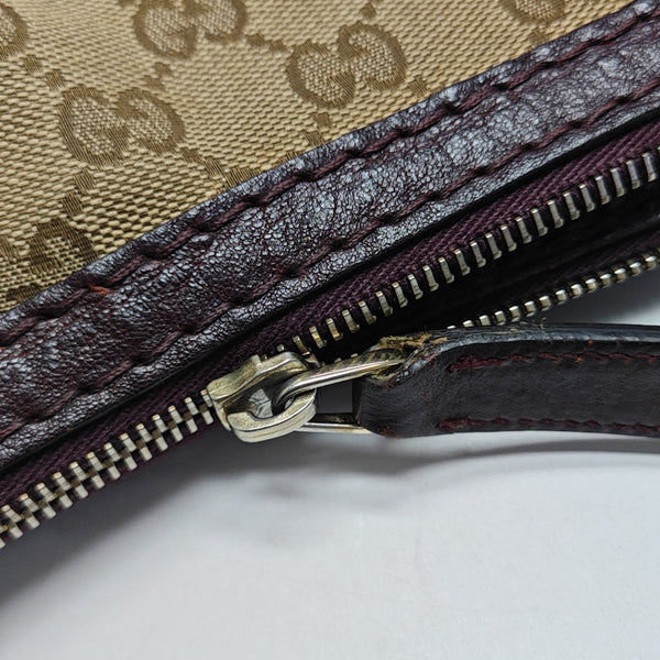 Monogram Canvas Shoulder Bag Beige
