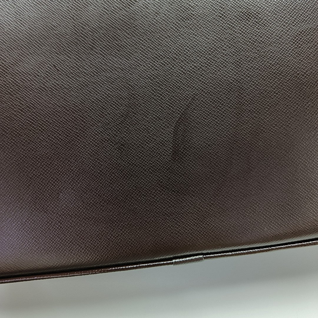 Calfskin Top Handle Bag Brown