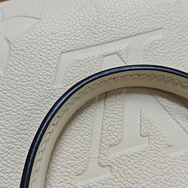 ONTHEGO PM Monogram Calfskin Beige