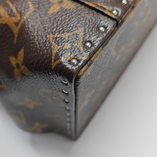 Monogram Coated Canvas Shoulder Bag Brown