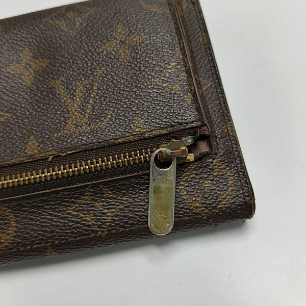 EUGENIE Monogram Coated Canvas Brown Wallet