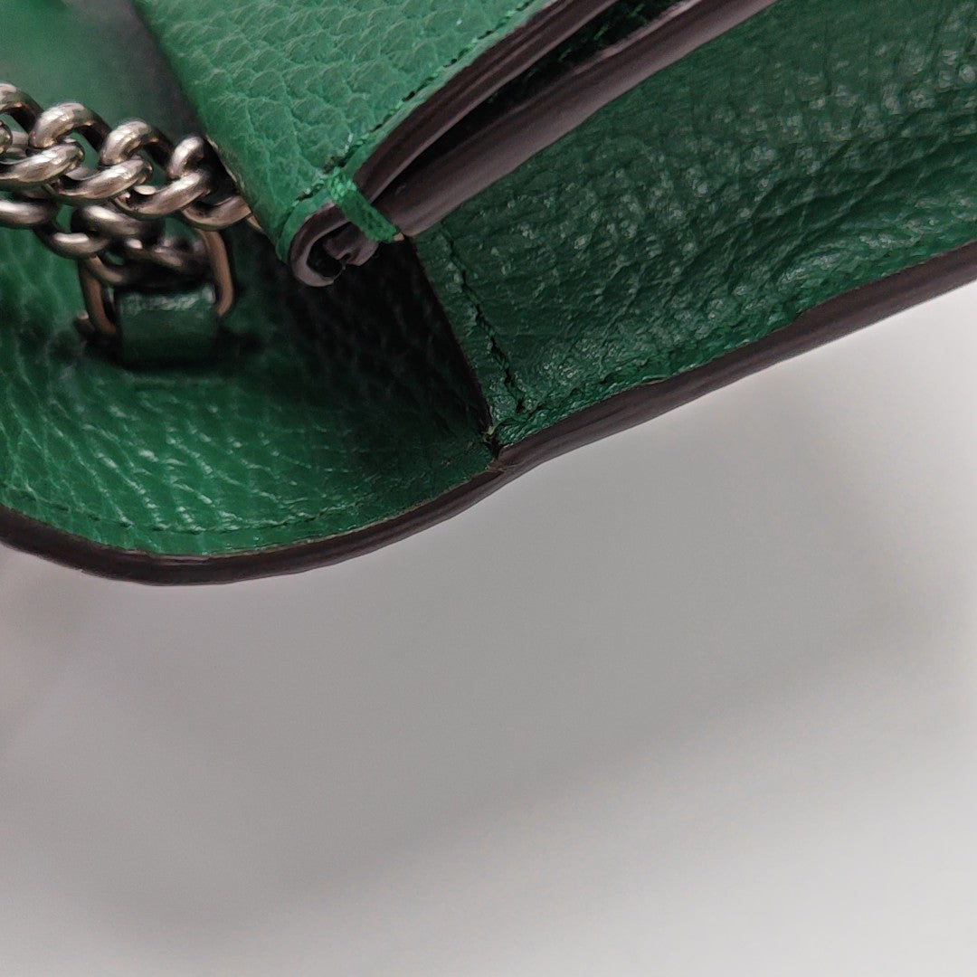 Dionysus Super Mini Calfskin Green