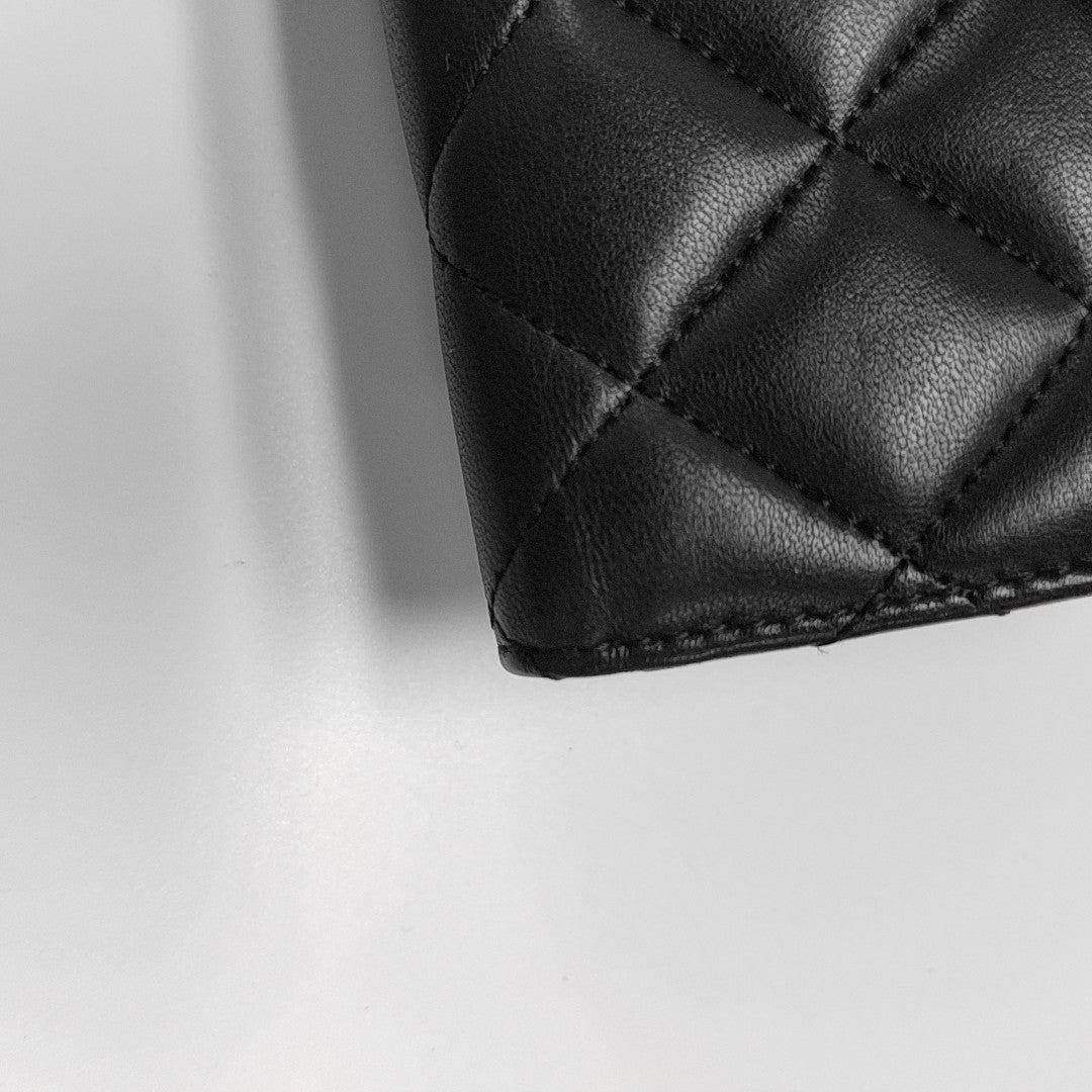 Quilted Lambskin Wallet Black