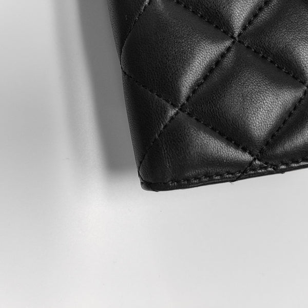 Quilted Lambskin Wallet Black