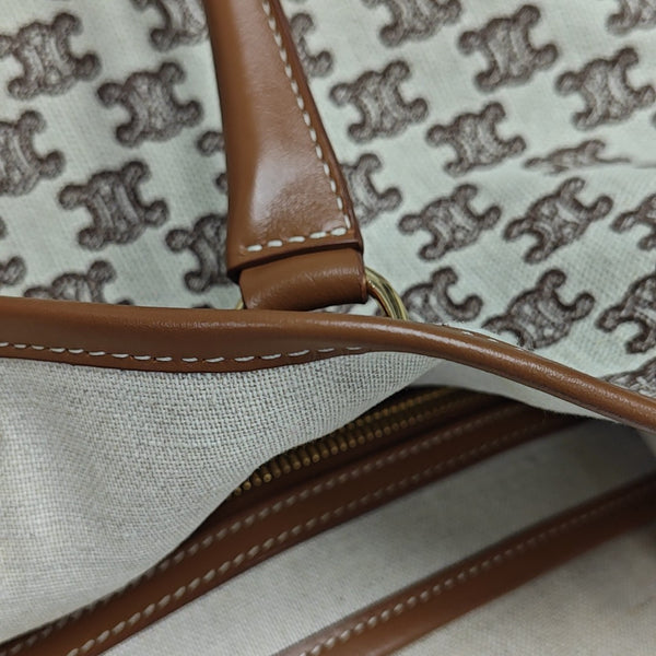 Fabric Tote Bag Brown