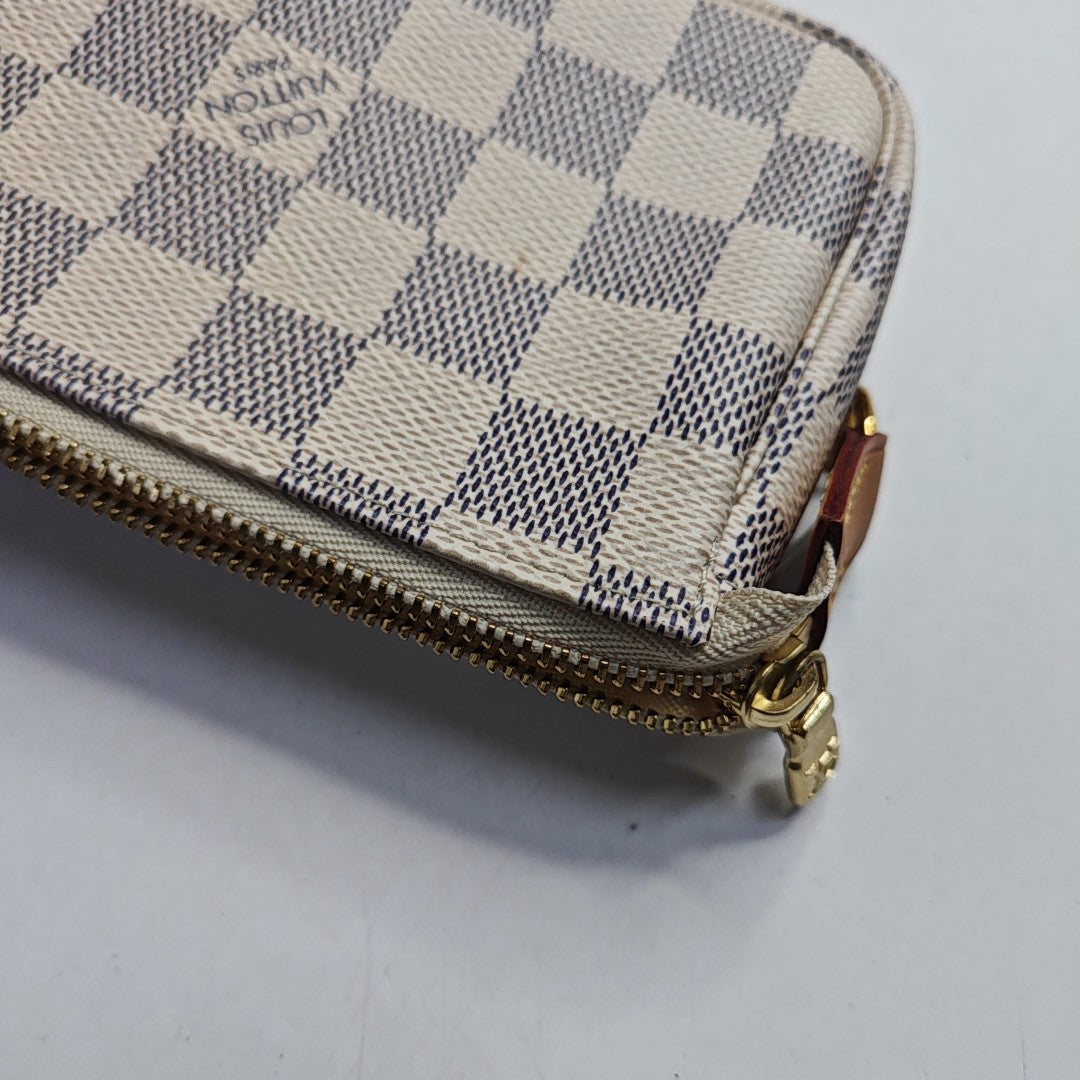 ACCESSOIRES Mini Damier Azur Coated Canvas White