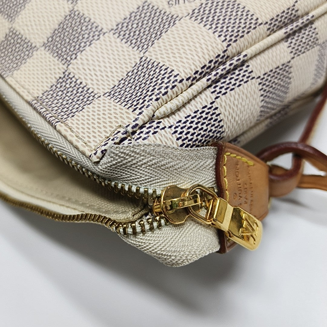 ACCESSOIRES GM Damier Azur Coated Canvas White