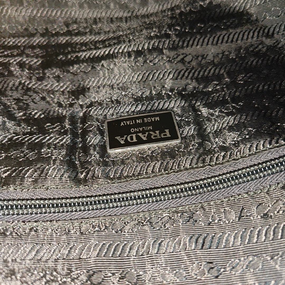 Nylon Shoulder Bag Black