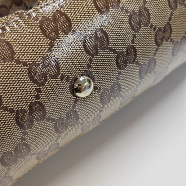 D Gold Monogram Coated Canvas Brown