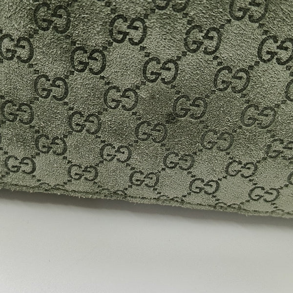 Monogram Suede Shoulder Bag Green