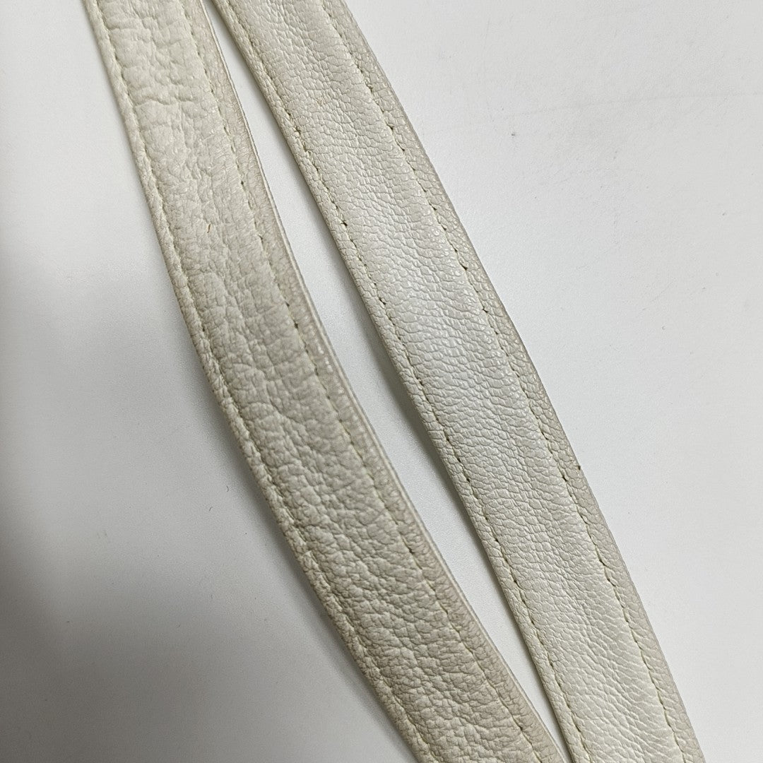Calfskin Shoulder Bag White