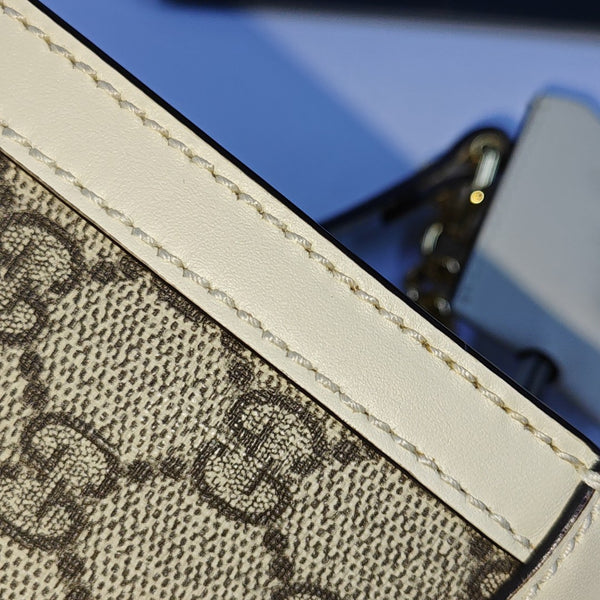 Padlock Small Monogram Coated Canvas Beige