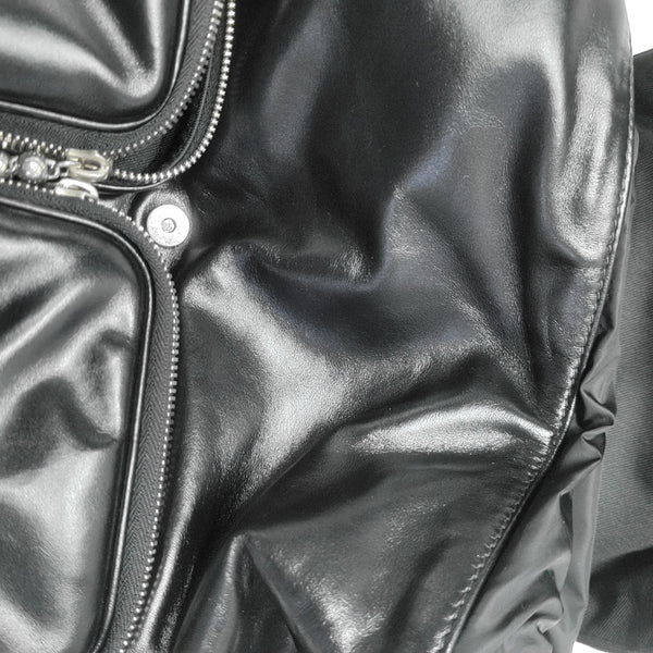 MONTSOURIS CARGO Monogram Calfskin Black