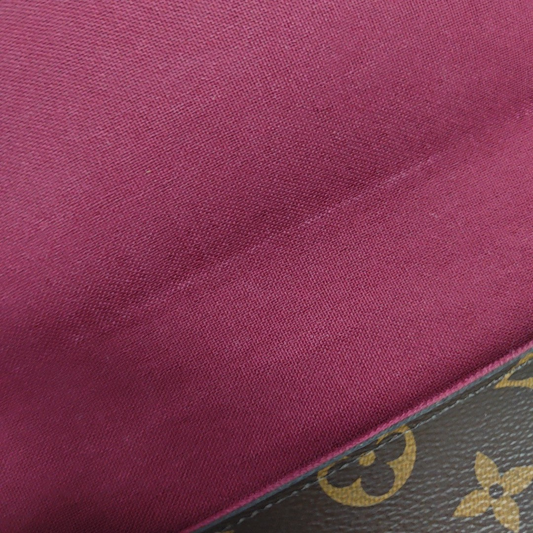 FÉLICIE Monogram Coated Canvas Brown